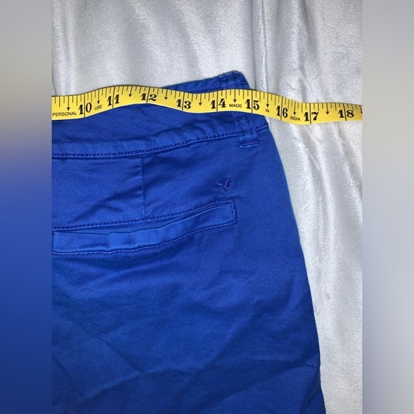 American eagle cobalt Blue Women's midi stretch Shorts size 6 - Picture 3 of 5